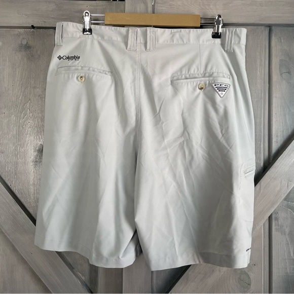 Columbia Men’s‎ PFG performance fishing gear shorts light gray size 38 - Picture 5 of 11